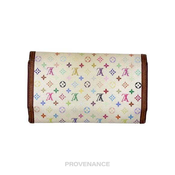 🔴 Louis Vuitton International Wallet - Monogram Multicolore White - Picture 2 of 10